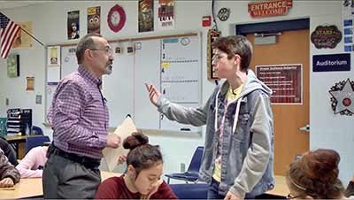 disrespects a teacher